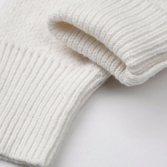 Apricot Women's Casual Bowknot Sequin Leopard Long Sleeve Sweater - Picture 9 of 10